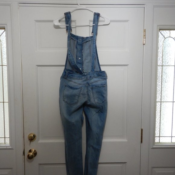 Refuge Overalls Size 8 Distressed Denim - Picture 5 of 7